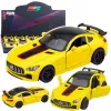 LEAN TOYS Sports Car Metal Opening Doors Lights Sounds Yellow 1:32