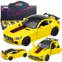 LEAN TOYS Sports Car Metal Opening Doors Lights Sounds Yellow 1:32