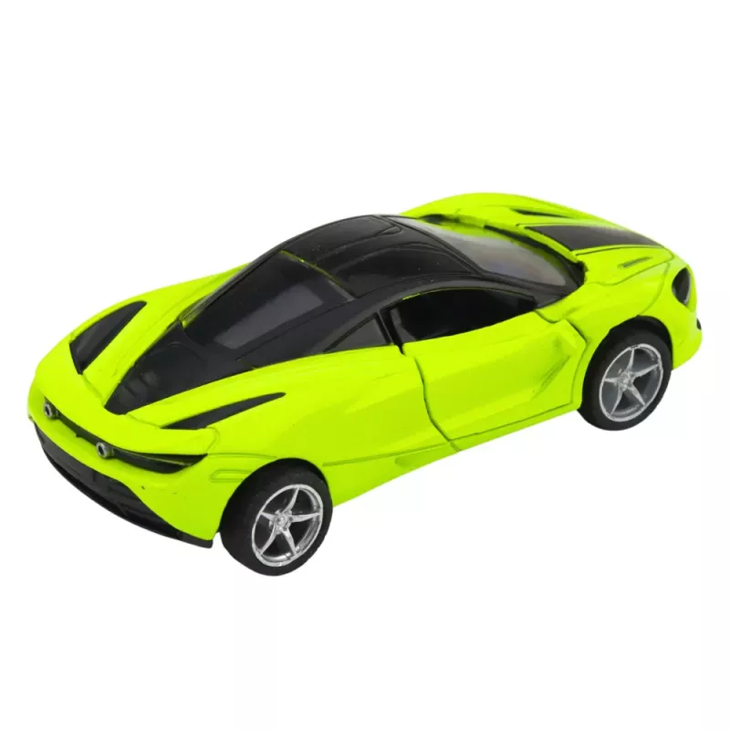LEAN TOYS Sports Car Metal Drive Lights Sounds Green 1:32