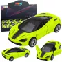 LEAN TOYS Sports Car Metal Drive Lights Sounds Green 1:32