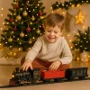 LEAN TOYS Electric Train Set Locomotive Wagons Tracks Lights Sounds