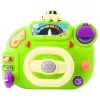 LEAN TOYS Interactive Steering Wheel For Kids Driving Simulator Lights Sounds Green