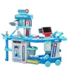 LEAN TOYS Doctor's Hospital Set in a Suitcase 2 in 1 Lights Sounds Accessories