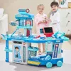 LEAN TOYS Doctor's Hospital Set in a Suitcase 2 in 1 Lights Sounds Accessories