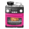 LEAN TOYS Play Kitchen with Oven, Food, Lights, Sounds, Pink