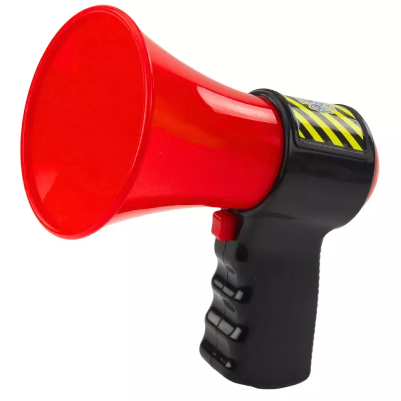 LEAN TOYS Interactive Firefighter Megaphone for Kids Sound Effects