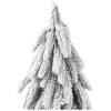 LEAN Decorative Artificial Christmas Tree on a Trunk Covered with Snow 20 x 9 cm