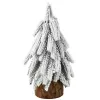 LEAN Decorative Artificial Christmas Tree on a Trunk Covered with Snow 20 x 9 cm