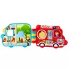 LEAN TOYS Interactive Educational Book Vehicles Lights Sounds Moving Elements