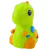 LEAN TOYS Interactive Toy for Toddlers Dinosaur on Wheels Lights and Sounds