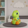 LEAN TOYS Interactive Toy for Toddlers Dinosaur on Wheels Lights and Sounds