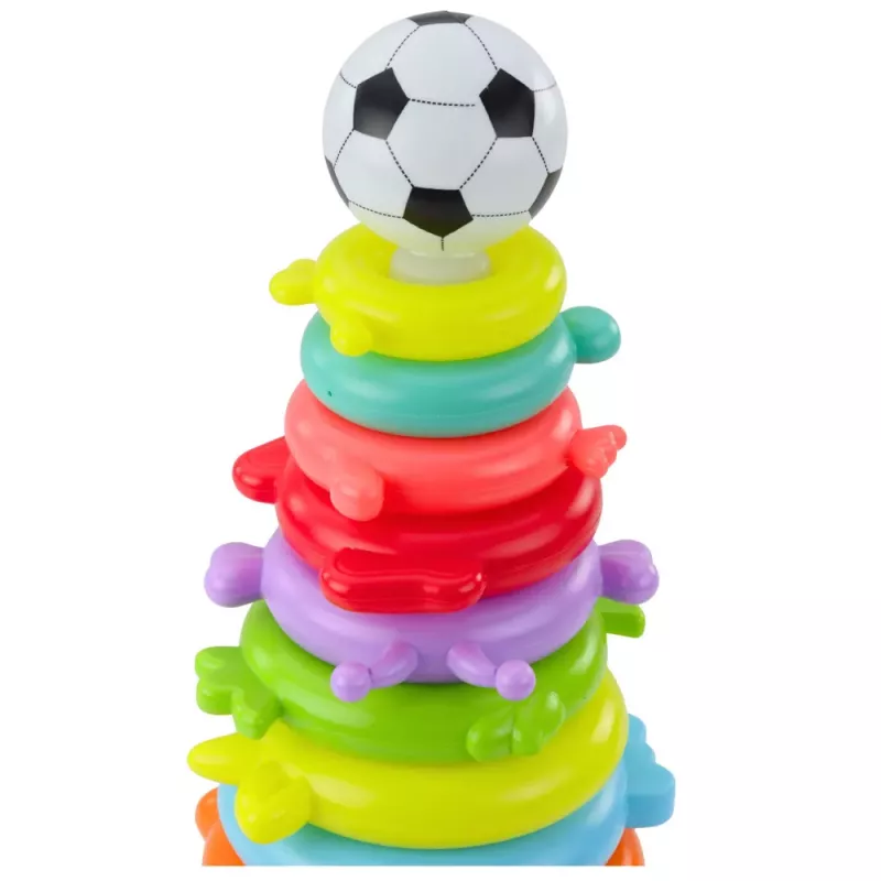 LEAN TOYS Educational Pyramid Puzzle Ball Stickers 13 Levels Colorful