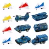 LEAN TOYS Military Set Aircraft Carrier Military Base Fighters Vehicles Lights Sound