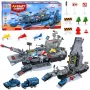 LEAN TOYS Military Set Aircraft Carrier Military Base Fighters Vehicles Lights Sound