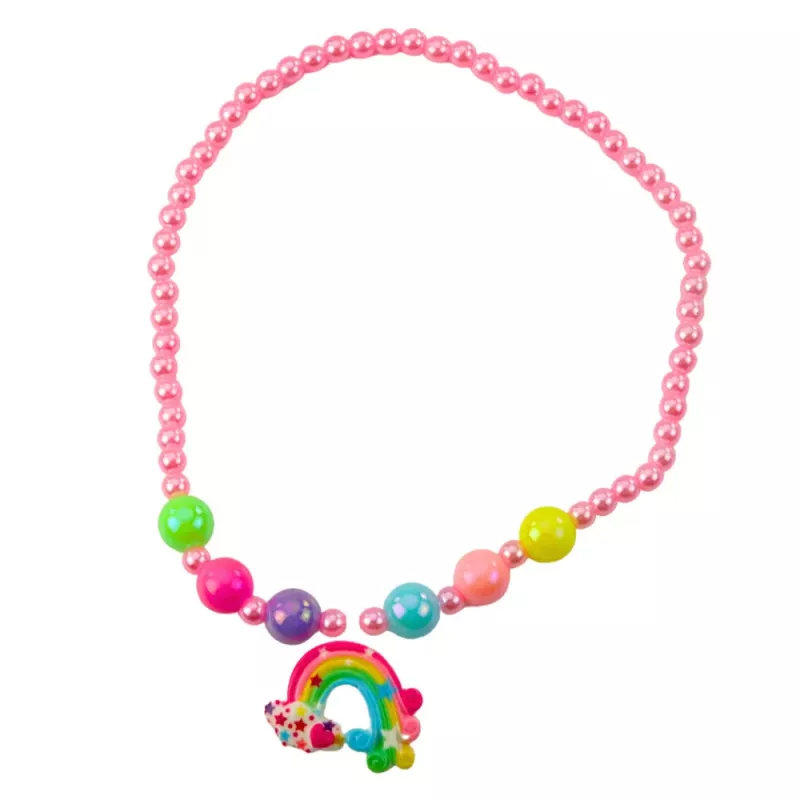 LEAN TOYS Unicorn Costume Accessory Set - Headband, Ears, Horn, Necklace, Colorful