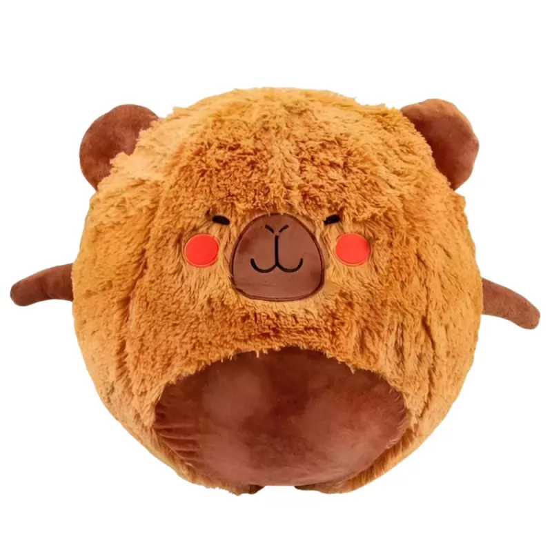 LEAN TOYS Jumping Ball Growing Plush Capybara Brown Pump 50 cm