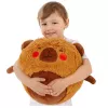 LEAN TOYS Jumping Ball Growing Plush Capybara Brown Pump 50 cm