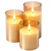 LEAN Set of LED Electric Candles with Remote Control, Warm White, 3 pcs.