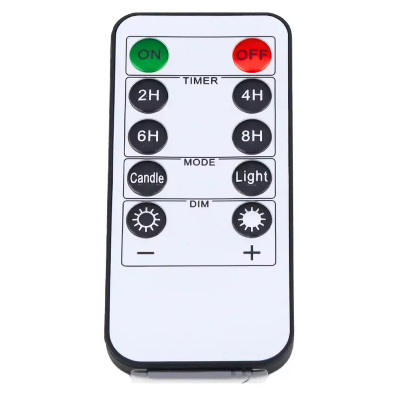 LEAN Set of LED Electric Candles with Remote Control, Warm White, 3 pcs.
