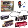 LEAN TOYS Remote Controlled Train Locomotive RC Lights Sounds Smoke 22 pcs.