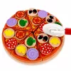 LEAN TOYS Wooden Pizza Cutting Set with Velcro Wheel and Cutting Board