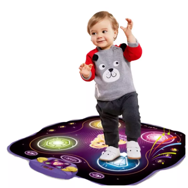 LEAN TOYS Interactive Musical Dance Mat for Kids with Bluetooth 9 Game Levels