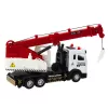 LEAN TOYS Truck with Crane, Metal Cabin, Adjustable Boom, Light and Sound System