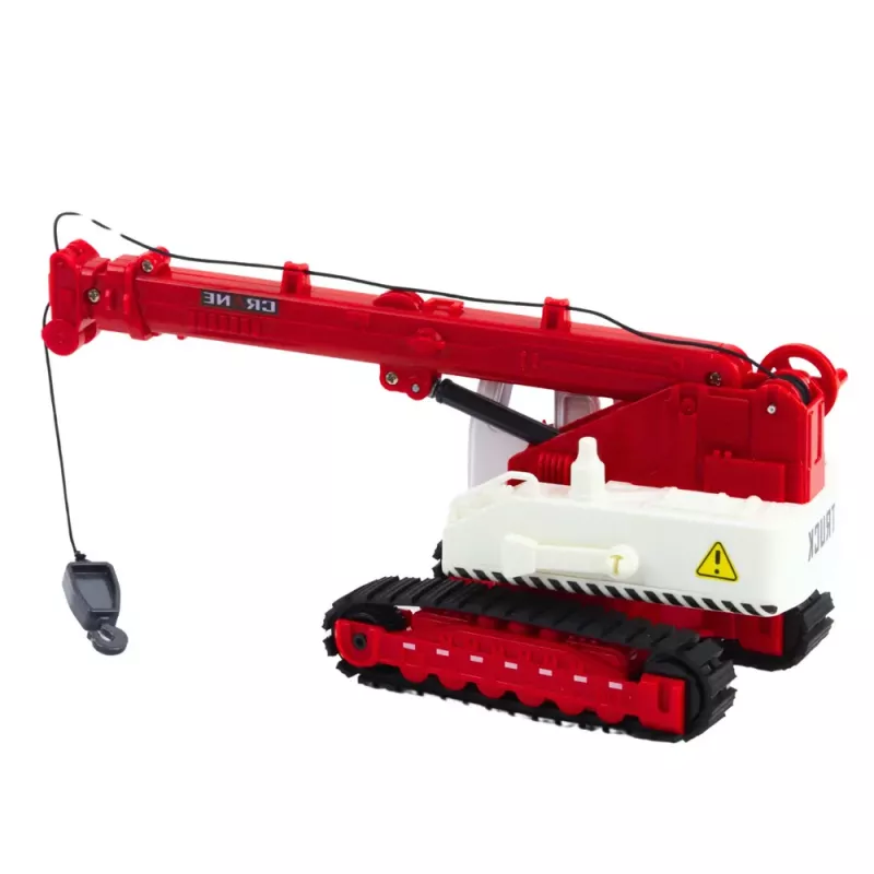 LEAN TOYS Crawler Crane with Rotating Cabin, Light, Sound, Metal Hook - 1:14 Scale RC Construction Vehicle
