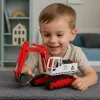 LEAN TOYS Metal Crawler Excavator with Movable Swivel Bucket, Cabin, Lights, Sounds