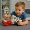 LEAN TOYS Road Roller Construction Metal Rotating Roller Lights Sounds