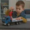 LEAN TOYS Tow Truck with Tow Truck Metal Cabin Lights Sounds