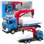 LEAN TOYS Tow Truck with Tow Truck Metal Cabin Lights Sounds