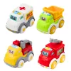 LEAN TOYS City Car Set for Toddlers, Drive, Moving Elements, Lights, Sounds