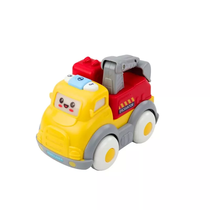 LEAN TOYS City Car Set for Toddlers, Drive, Moving Elements, Lights, Sounds