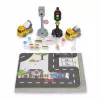 LEAN TOYS Set of Traffic Lights, Speed Camera, Mat, Construction Cars, Lights and Sounds