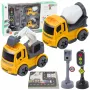 LEAN TOYS Set of Traffic Lights, Speed Camera, Mat, Construction Cars, Lights and Sounds
