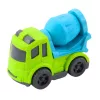 LEAN TOYS Construction Vehicle Set: Cars, Concrete Mixer, Truck with Hook, BIOPlastic
