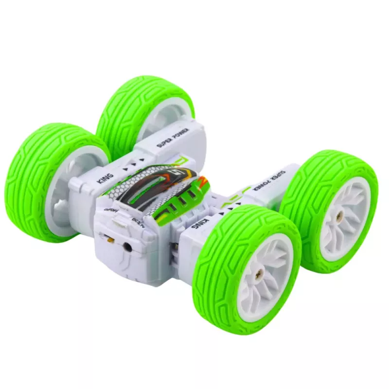 LEAN TOYS Remote Controlled Acrobatic Off-Road Car 360° Green 1:32