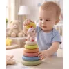LEAN TOYS Soft Sensory Pyramid Unicorn Rubber ECO Colorful