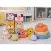 LEAN TOYS Set of Soft Sensory Educational ECO Blocks Rubber Animals 18 pcs.