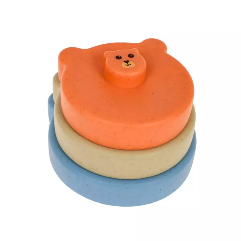 LEAN TOYS Set of Soft Sensory Educational ECO Blocks Rubber Animals 18 pcs.