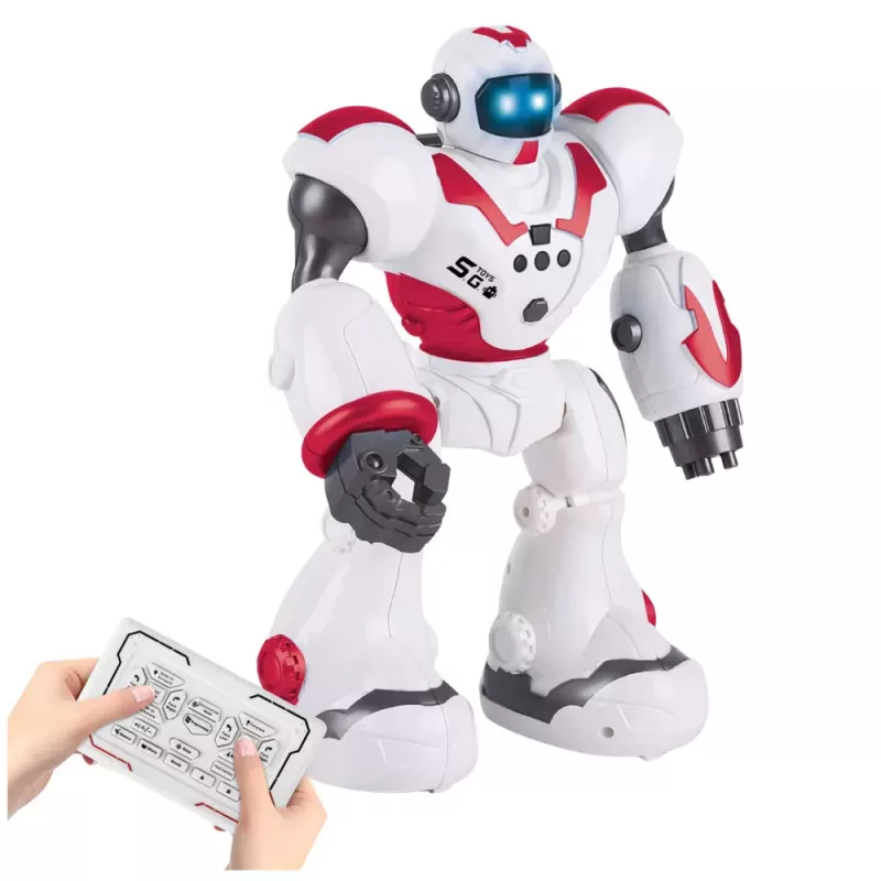 LEAN TOYS Interactive Remote Controlled RC Robot 16 Functions Lights Sounds Pink