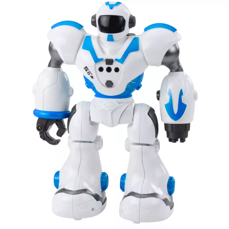 LEAN TOYS Interactive Remote Controlled Robot RC 16 Functions Lights Sounds Blue