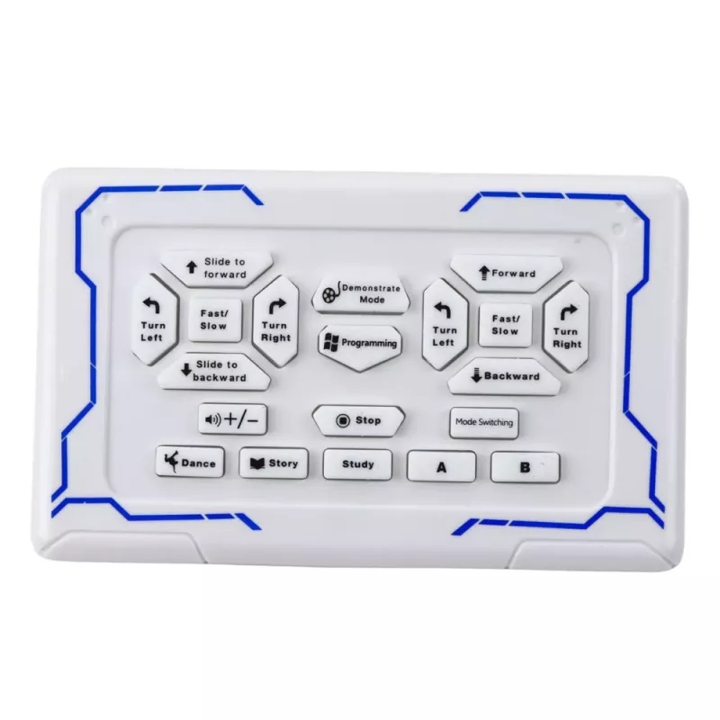 LEAN TOYS Interactive Remote Controlled Robot RC 16 Functions Lights Sounds Blue