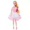 LEAN TOYS Pink Wardrobe Set for Dolls, Dresses, Shoes, Accessories