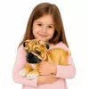 LEAN TOYS Plush Pug Dog Cuddly Toy Soft Dog 25 cm