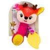 LEAN TOYS Plush Deer Rattle with Teether and Squeaker for Babies