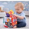 LEAN TOYS Soft Sensory Cube with Mirror Cars and Road Signs for Toddlers