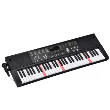 LEAN TOYS Keyboard Electric Piano with Microphone 200 Sounds 61 Keys 78cm