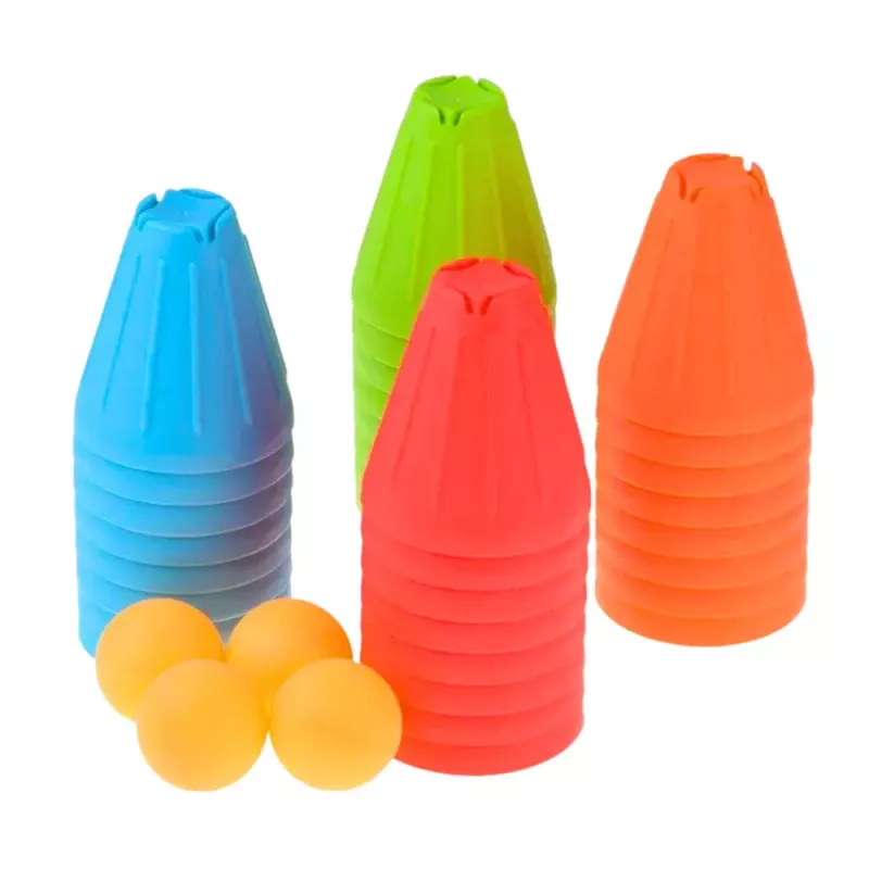 LEAN TOYS Educational Skill Game Fast Cups 3in1 Balls Cups 38 pcs.